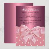 Invitation Baby shower Princesse (Devant / Derrière)