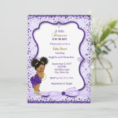 Invitation Baby shower Princesse (Debout devant)