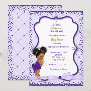Invitation Baby shower Princesse