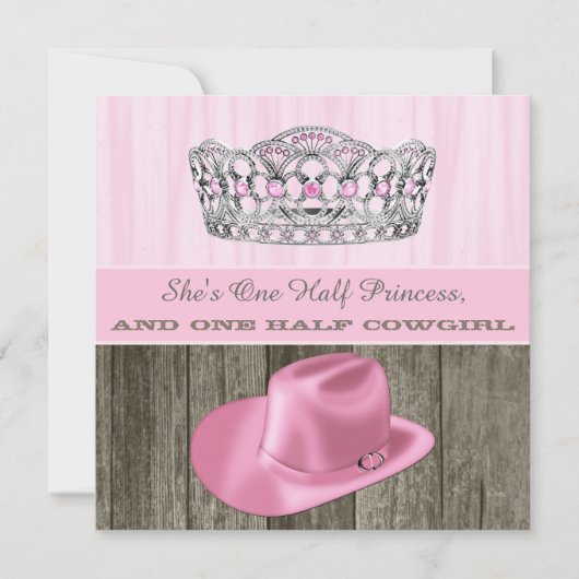 Invitation Baby shower Princesse (Devant)