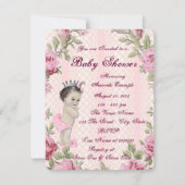 Invitation Baby shower Princesse (Dos)