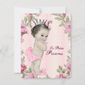 Invitation Baby shower Princesse (Devant)