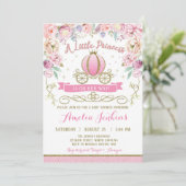 Invitation Baby shower Princesse (Debout devant)