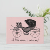 Invitation Baby shower princesse (Debout devant)