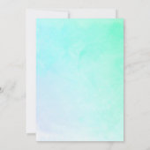 Invitation Baby shower princesse Ballet Aquarelle rose (Dos)