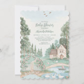 Invitation Baby shower princesse de cygne (Devant)