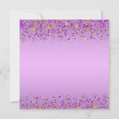 Invitation Baby Shower Princesse Ethnique Or Pourpre (Dos)