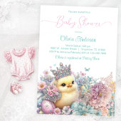 Invitation Baby Shower Princesse Poussin
