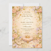 Invitation Baby Shower Princesse Rêveuse Star (Devant)