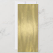 Invitation Baby shower princesse rose et or à huile (Dos)