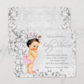 Invitation Baby shower Princesse vintage (Devant / Derrière)