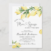 Invitation Baby shower principal de la taille de l'agrumes de (Devant)