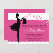 Invitation Baby shower Priscilla (Devant / Derrière)