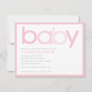Invitation Baby shower (Prix du meilleur d'aujourd'hui)
