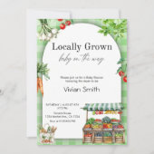 Invitation Baby Shower 'Produits Localement' – Jolie Fête Cha (Devant)