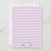 Invitation Baby shower Purple Chevron (Dos)