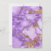 Invitation Baby shower Purple & Or (Dos)