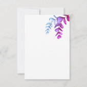 Invitation Baby shower Purple Pink Blue Eucalyptus (Dos)