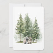 Invitation Baby shower Raccoon Twins (Dos)