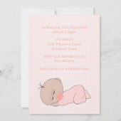 Invitation Baby shower Rainbow Baby Girl (Dos)
