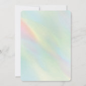 Invitation Baby shower Rainbow et Sunshine Bonjour (Dos)