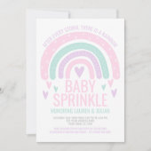 Invitation Baby shower Rainbow moderne (Devant)