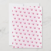 Invitation Baby shower Rainbow Pink Watercolor par courrier (Dos)