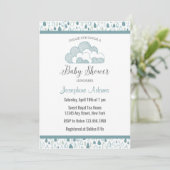 Invitation Baby shower Raindrop (Debout devant)