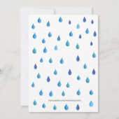 Invitation baby shower Raindrops (Dos)