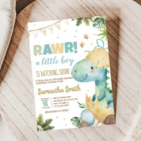 Baby shower Rawr Dino