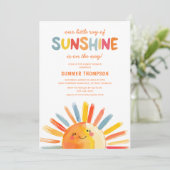 Invitation Baby Shower Rayon de Soleil (Debout devant)