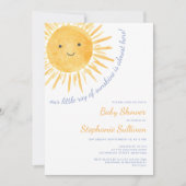 Invitation Baby Shower Rayon de Soleil (Devant)