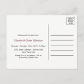 Invitation Baby shower Red Fox Burlap (Dos)