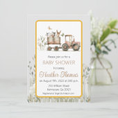 Invitation Baby shower Red Tractor (Debout devant)