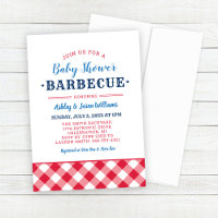 Baby shower Red White and Blue