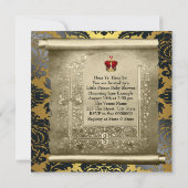 Invitation Baby shower Regal Royal Red Prince (Dos)
