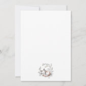 Invitation Baby-Shower Renard Mignon (Dos)