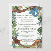 Invitation Baby Shower Reptile Serpent (Devant)