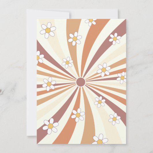 Invitation Baby shower rétro (Dos)