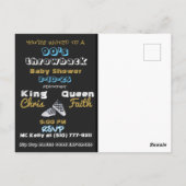 Invitation Baby Shower rétro 90's | Hip Hop GARÇON (Dos)