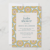 Invitation Baby shower Retro Boho Mandala Floral Pastel (Devant)