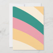 Invitation Baby shower rétro Disco Super (Dos)