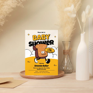 Invitation Baby shower rétro super