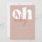 Invitation Baby shower rétroactif (Devant)