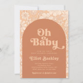 Invitation Baby shower rétroactif | Baby shower Bo (Devant)