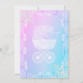 Invitation Baby shower 👶 Révélation de genre (Dos)