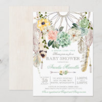 Baby shower rêveur de Boho de receveur de