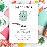 Baby shower robot mignon