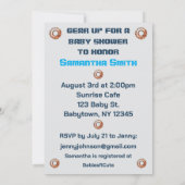 Invitation Baby shower robotique (Dos)