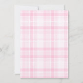 Invitation Baby shower rocheux Plaid (Dos)